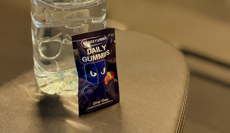 Weareyunny c'est aussi pour les sportifs, un sachets journaliers pour sa prise de compléments, à emmener partout avec vous  