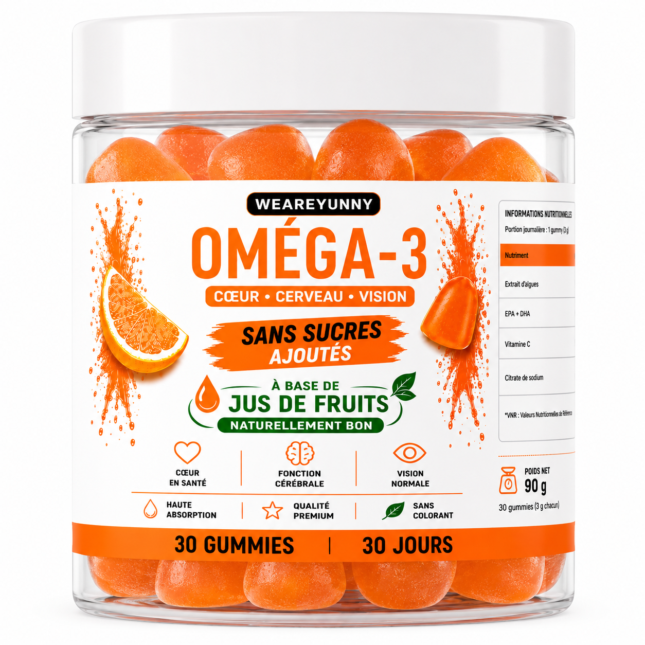 Oméga-3 30 gummies