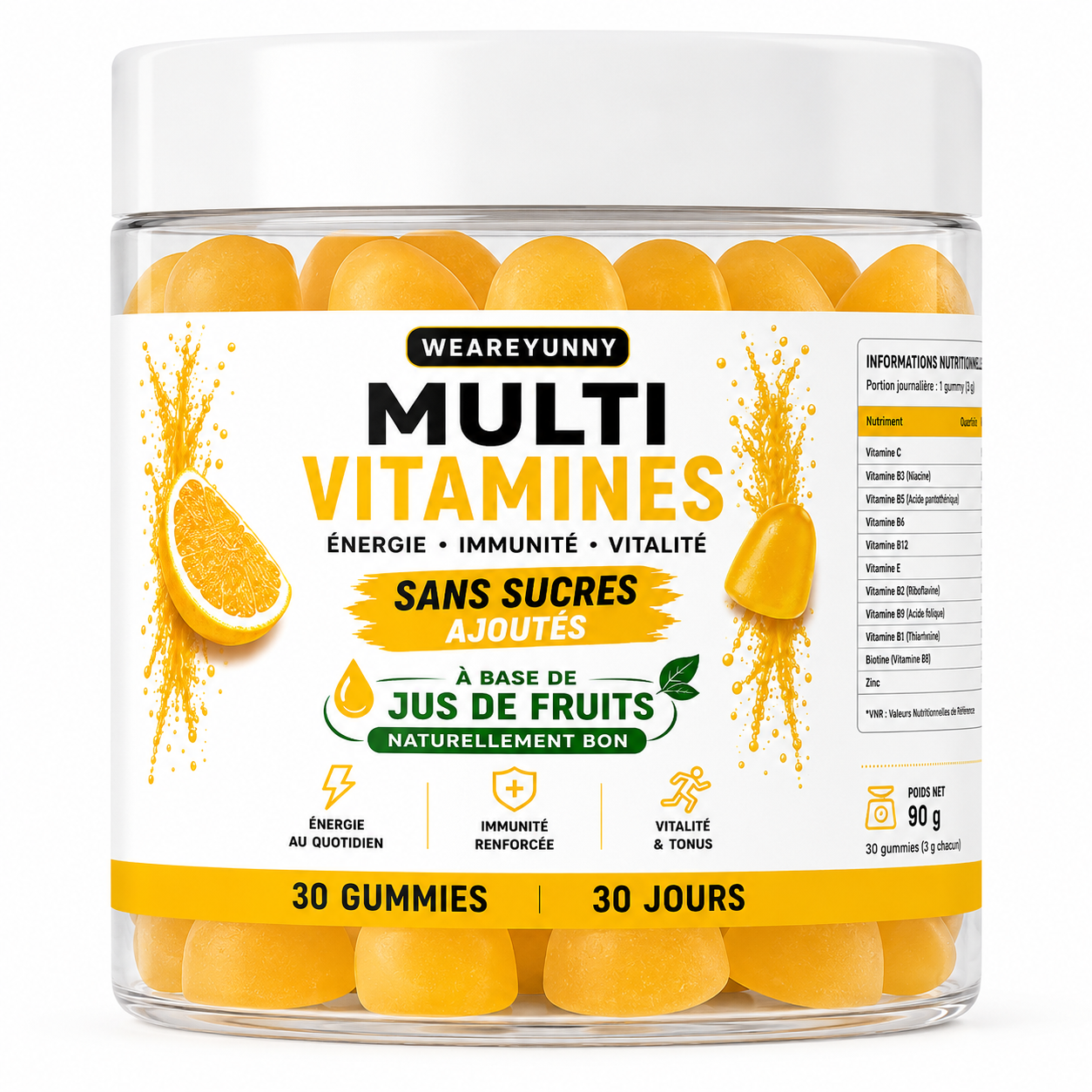 Multivitamines + Zinc 30 gummies