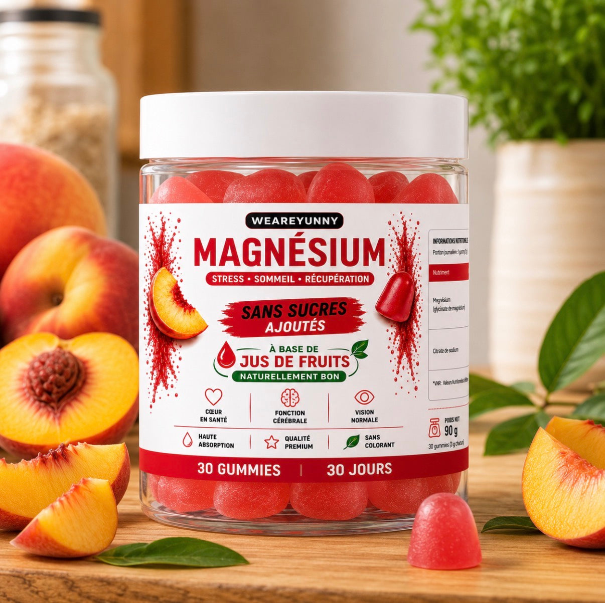 Magnésium bisglycinate 30 gummies