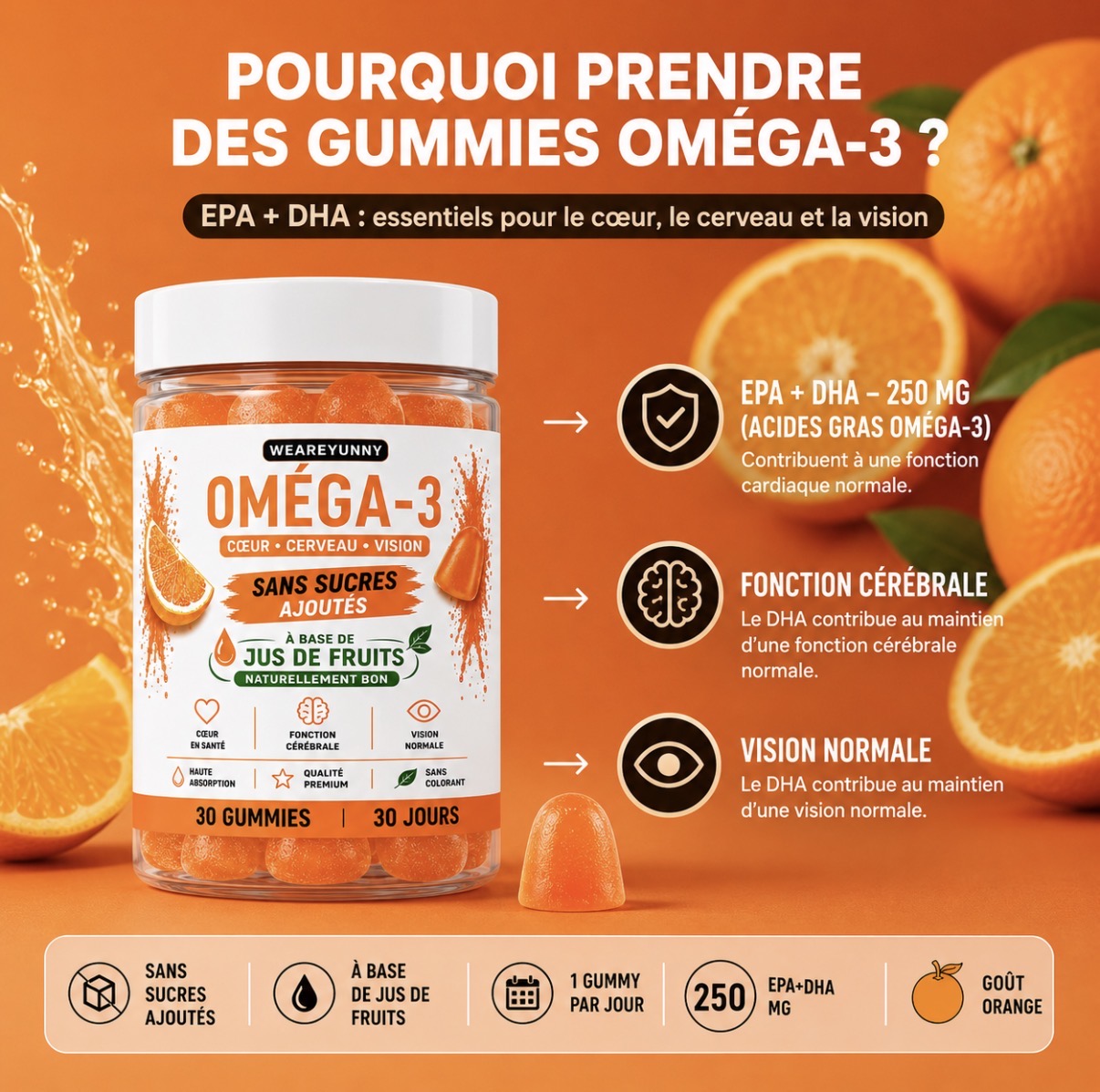 Oméga-3 30 gummies